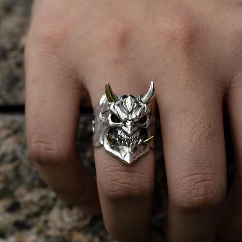 Oni Collection - Fierce Warrior Ring - SteelPunks