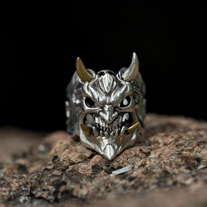 Oni Collection - Fierce Warrior Ring - SteelPunks