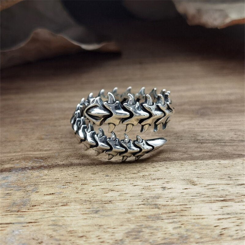 Centipede Bone Ring - SteelPunks