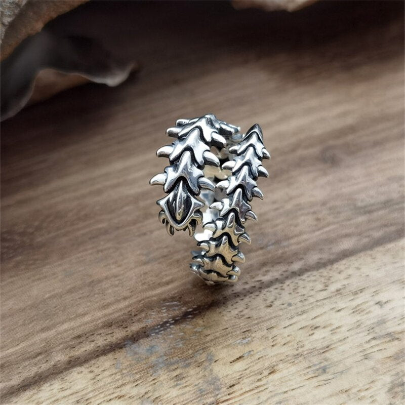 Centipede Bone Ring - SteelPunks