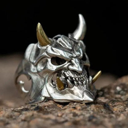 Oni Collection - Fierce Warrior Ring - SteelPunks