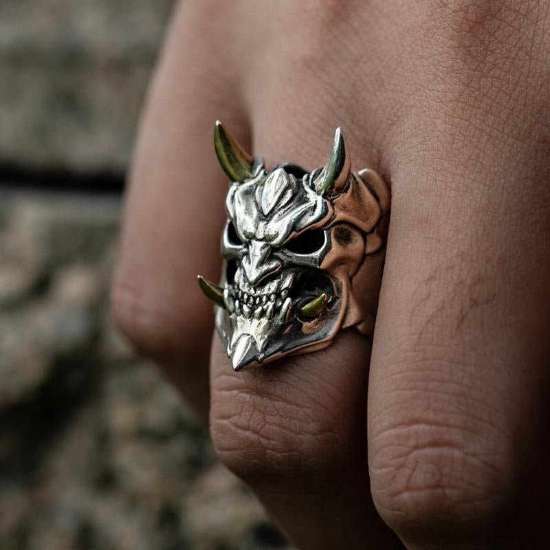 Oni Collection - Fierce Warrior Ring - SteelPunks